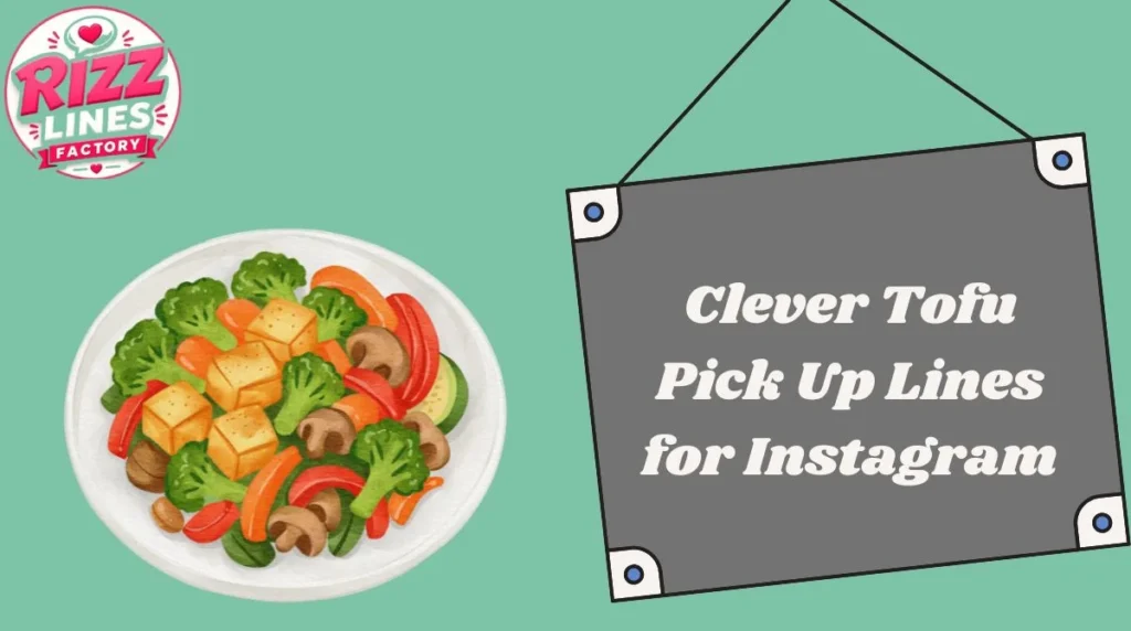 Clever Tofu Pick Up Lines for Instagram