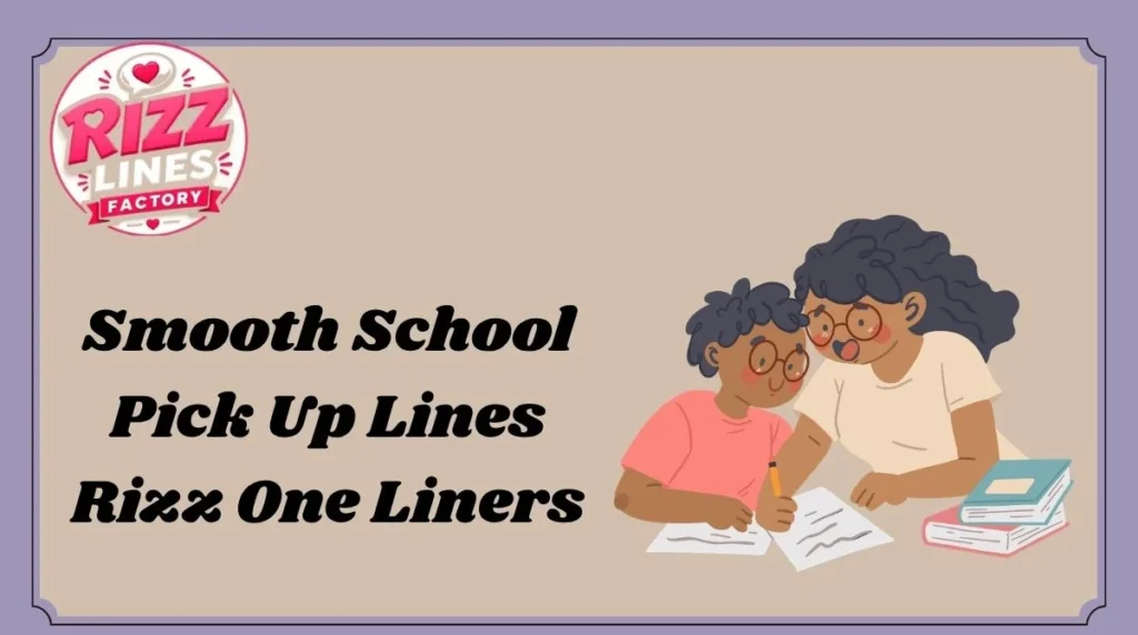 Smooth School Pick Up Lines Rizz One Liners