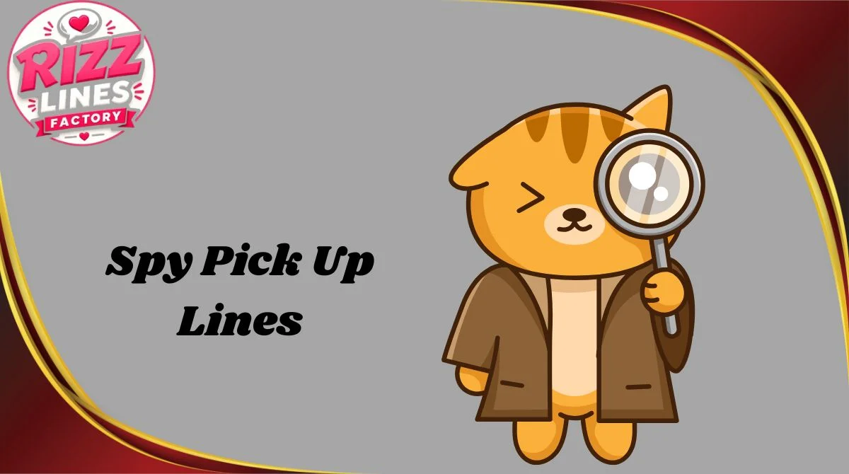 Spy Pick Up Lines
