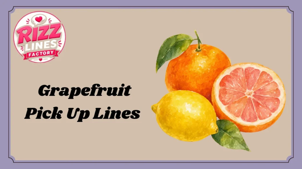 Grapefruit Pick Up Lines