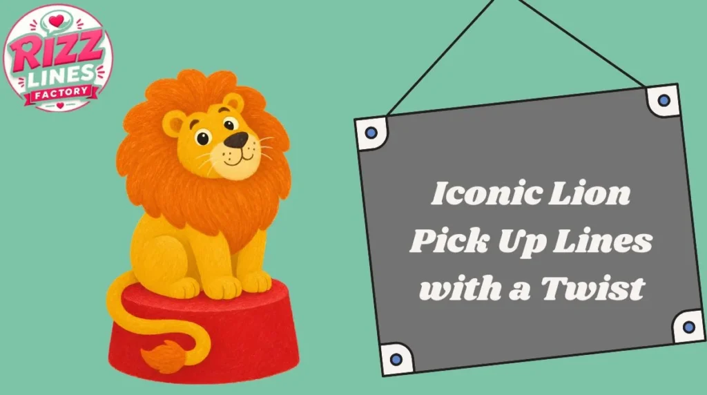 Iconic Lion Pick Up Lines with a Twist