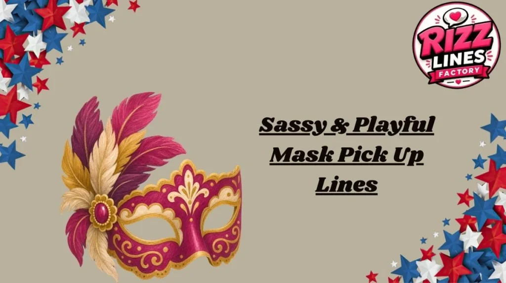 Sassy & Playful Mask Pick Up Lines